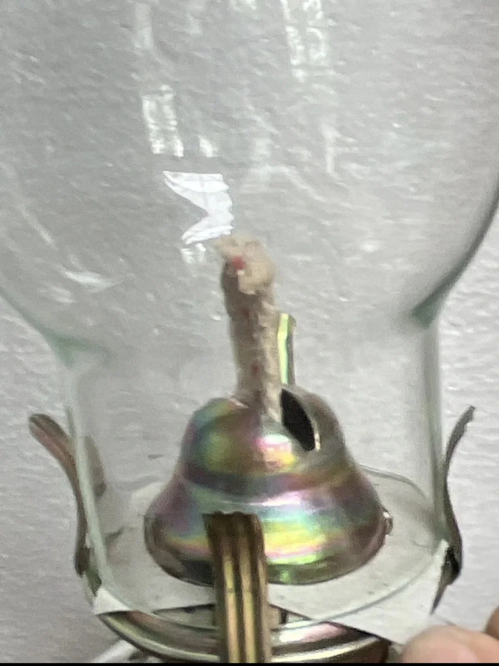 Clear Glass Oil Lantern - Clear